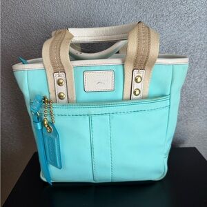 Coach Turquoise Tote Bag
